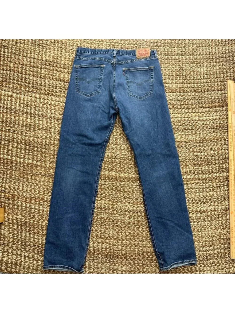 Levi's 501 Original Fit Men's Blue Denim Jeans Size 36x36 Straight Leg Button Fl